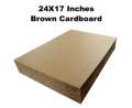 Thick Corrugated Brown and Shiny White Cardboard Hard Sheets 24X17 Inches Pack of 5, 8, 10, 20, 30. 