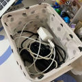 2pcs Cotton And Linen Desktop Storage Box Small Foldable Canvas Storage Basket With Handle Small Fresh Waterproof Storage Basket. 