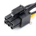 Sata power 15-pin female to 6-pin male GPU power supply cable power cable video card. 