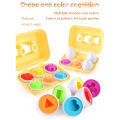 Montessori Eggs 3D Puzzle Learning Education Math Toys Kids Shape Match Smart Game for Children Educational Easter Gifts for Kid. 