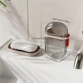 1/2pcs Creative Travel Soap Box with Lid Sealed and Drainable Portable Small Soap Box for Business Trip Travel Soap Box. 