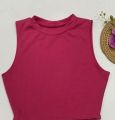 Crop Top for Women Summer Wear, High-Quality Fabric, Chic Ribbed Sleeveless Comfort Fit in Multicolor. 
