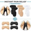 Say goodbye to foot pain and discomfort with our 1 Pair Forefoot Pads & Heel Protectors—the ultimate solution for daily foot support. These soft, adjustable insole cushions are designed to target common pressure points on the forefoot and heel, offering e.