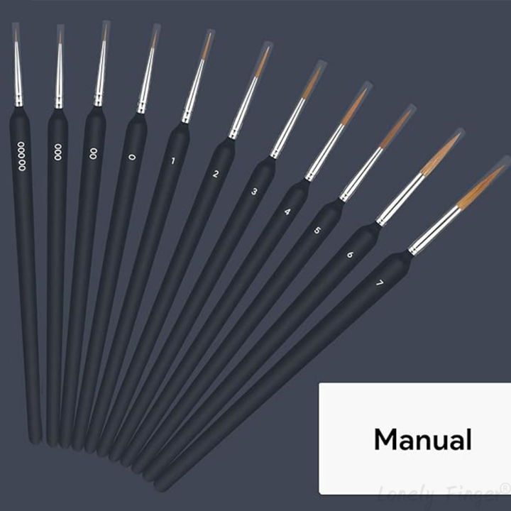 11/22Pcs%20Black%20Detail%20Paint%20Brushes,%20Fine%20Tip%20Pain%20Brush%20Set,%20Miniature%20Model%20Painting%20Brush%20for%20Acrylic,%20Oil,%20Scale%20Model%20-%20Image%203
