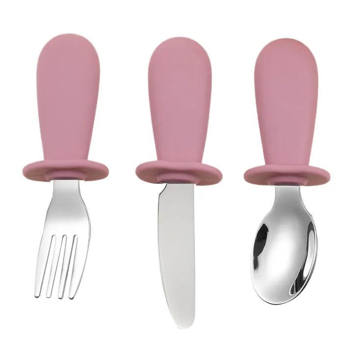 3-Piece%20Silicone%20Spoon%20and%20Fork%20Cutlery%20Set%20for%20Baby%20Food%20and%20Feeding%20Utensils,%20Children's%20Stainless%20Steel%20Spoon%20and%20Fork%20Cutler%20-%20Image%206