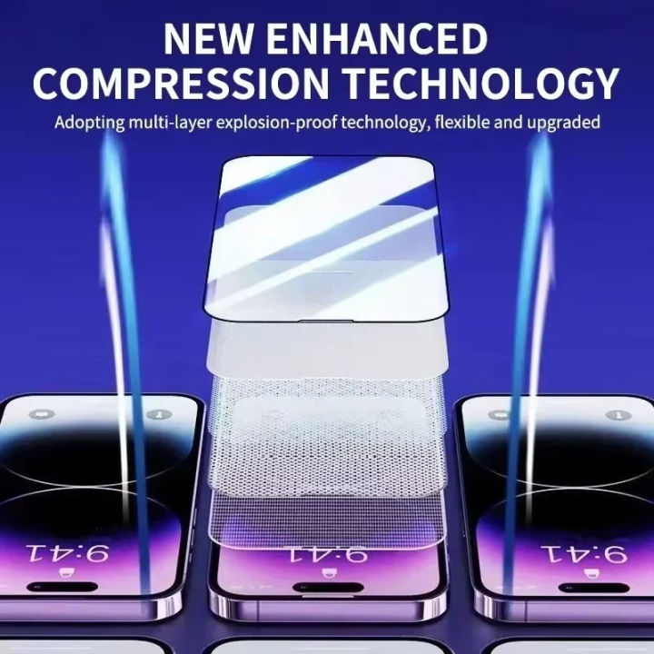 1-5Pcs%20Dust%20Free%20Easy%20Installation%20Screen%20Protector%20For%20iPhone%2017%2016%2015%2014%2011%2013%2012%2015%2016%20Pro%20Max%20Mini%20XS%20X%20XRTempered%20Glass%20-%20Image%204