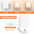Night Light with Motion Sensor, Pack of 2 LED Night Light Socket with 3 Modes (ON/AUTO/OFF) and 5 Brightness Dimmable for Bedroo. 