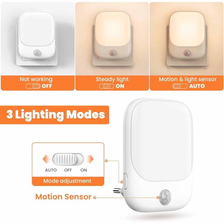 Night%20Light%20with%20Motion%20Sensor,%20Pack%20of%202%20LED%20Night%20Light%20Socket%20with%203%20Modes%20(ON/AUTO/OFF)%20and%205%20Brightness%20Dimmable%20for%20Bedroo%20-%20Image%202