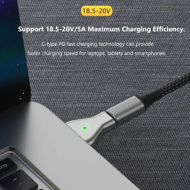USB%20C%20to%20Magsafe2%20PD%20Fast%20Charging%20Magnetic%20Connector%20Converter%20for%20MacBook%20Air/Pro%2045W%2060W%2085W%20T%20Shape%20A1466%20A1502%20A1398%20&%20More%20-%20Image%203