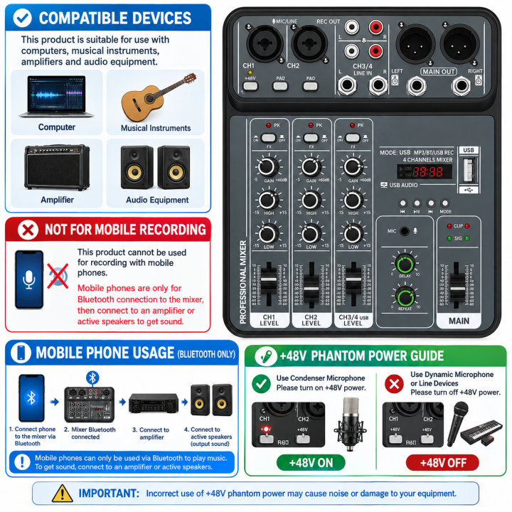 4%20Channel%20Audio%20Mixer%2048V%20Phantom%20Power%20USB%20Studio%20Sound%20Mixers%20Bluetooth%20DJ%20Console%20Mixing%20for%20Karaok%20-%20Image%203