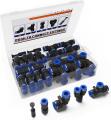 6mm Od 60Pcs Push-In Air Hose Fitting Kit, Quick Connect Pneumatic Fittings Suitable for Air Hoses (T-Fittings, Straight Fittings, Elbow Fittings, Splitter Plugs). 