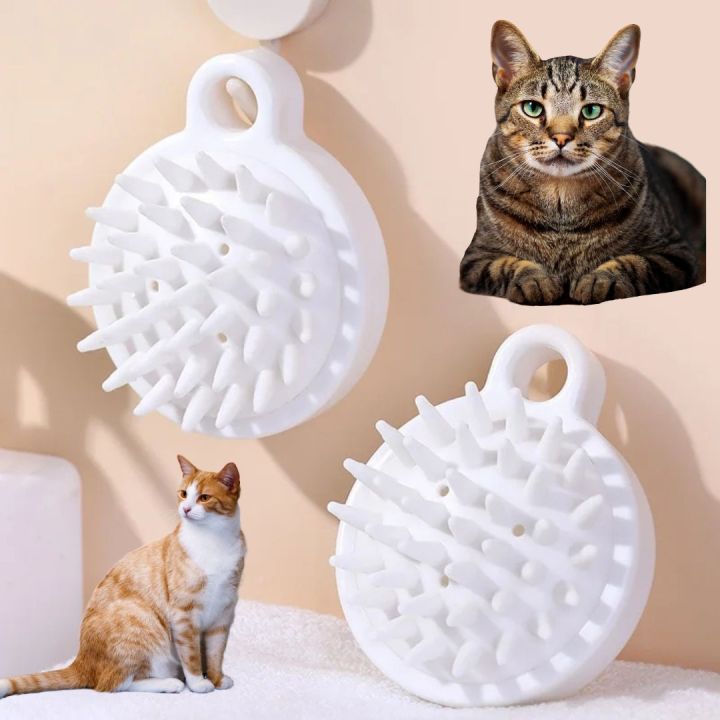 Cat and Dog Hair Brush Shampoo Comb Mini Head Durable Clean Scalp Washing Tool