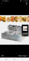 Imported Double Electric 12L Deep Fryer Stainless Steel French Fries Electric Frying Machine.. 