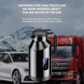 Yangood Portable Car Hot Kettle 1500ML Large Capacity 304 Stainless Steel Water Heater Travel Auto 12V 24V For Tea Coffeefor. 