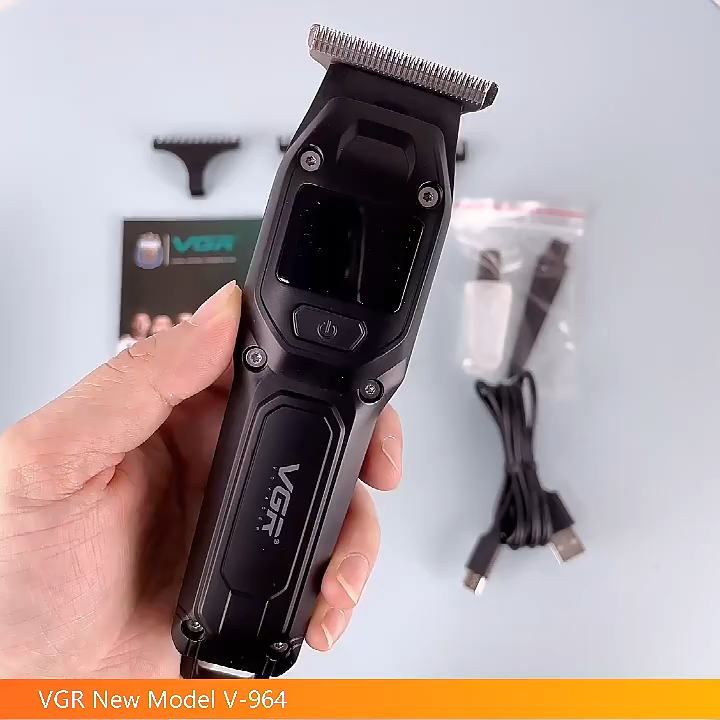 VGR V-964 Rechargeable Digital Display 100 Min Runtime Hair & Beard Trimmer