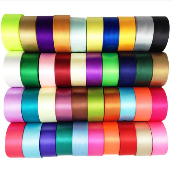 6mm 10mm 15mm 20mm 25mm 40mm 50mm Silk Satin Ribbons Wedding Birthday ...