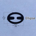 12/ pcs Elliptic shape Women Bra Strap Clips Fashion Wedding Party Invisible Bra Buckle Holders Underwear Non-slip Cross St. 