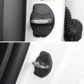 TESY 4Pcs Door Lock Protector Set For Tesla New Model YL Y Juniper Standard LAUNCH Protection Cover Shell TPE. 