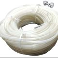 Gas Pipe Pressure Air Gas Pipe 5-10-20-30-50 feet Pure White & Soft With 2 Pcs Gas Clips. 