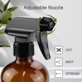 250/500ml Refillable Empty Brown Glass Spray Bottles Container with Triggers Caps for Cleaning Solutions Essential Oils Lotions. 