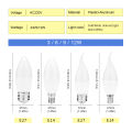 10pcs E27 E14 Led Bulb 220V Candle Bulb Energy Saving Lamp 3W 6W 9W 12W Led Chandelier Light Spotlight Led for Home Decoration. 