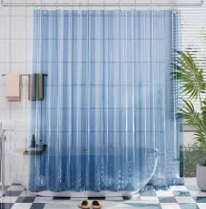 Elegant Waterproof Shower Screen With 12 Rings - Elevate Bathroom With Modern Accessory - Part Of Our High-Quality Bathroom Collection