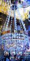 One Light Hanging Crystal Fanoos Ceiling Decoration. 