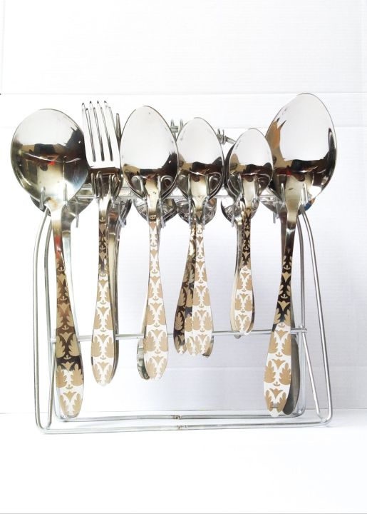 29%20Pcs%20Fancy%20Stainless%20Steel%20With%20Golden%20Lazer/Premium%20Quality%20Cutlry%20Set%20-%20Image%204
