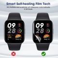 9D Curved TPU Hydrogel Film For Redmi Watch 4 HD Clear Soft Screen Protector For Redmi Watch 4 SmartWatch Not Glass. 