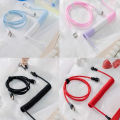 8k Aviation Plug-In Mechanical Keyboard Customization Spring Spiral Magnetic Shaft Keyboard Typec Multifunctional Charging Cable. 
