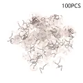100 Pcs Clear Heads Twist Pins Fastener for Upholstery Blanket Chair Sofa Fixing Decorate Pins Repair Loose Drapery Pins. 
