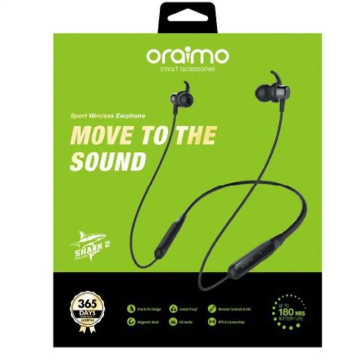 Oraimo OEB - E75D necklace 3 lite neckband wireless headphone In -sports gaming earphone