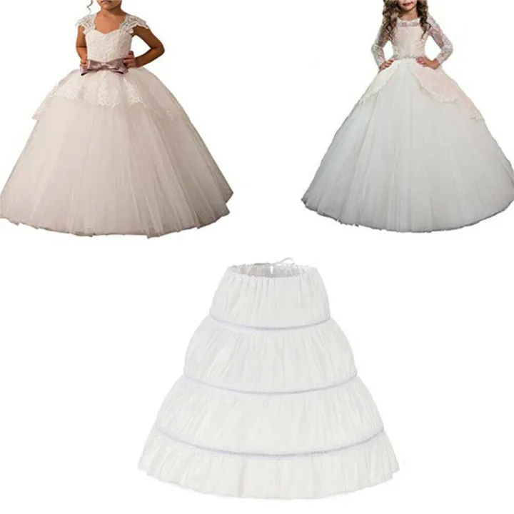 White%20Children%20Petticoat%20A-Line%203%20Hoops%20One%20Layer%20Lace%20Trim%20Flower%20Crinoline%20Skirt%20Petticoat%20-%20Image%203