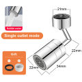 Universal 1080 °Swivel Robotic Arm Swivel Extension Faucet Aerator Kitchen Sink Faucet Extender Mixer Tap Nozzle Water Flow Mode. 