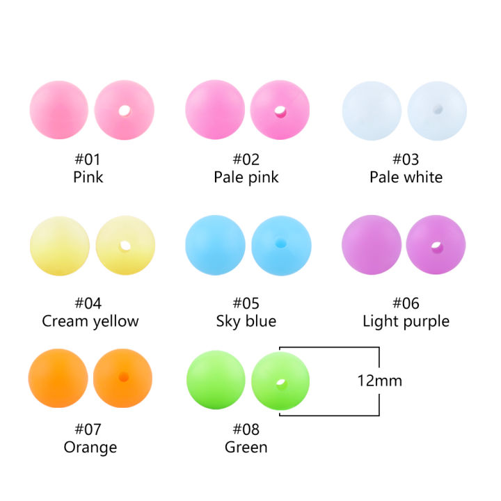 50Pcs%20Glow%20In%20The%20Dark%20Silicone%20Beads%20Round%2012/15MM%20Luminous%20Silicone%20Lentil%20Bead%20For%20Jewelry%20Making%20DIY%20Bracelet%20Necklace%20-%20Image%207