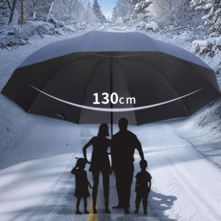 Super Large Folding Umbrella Men Womens Windproof Umbrellas Fold Business Sun Rain Umbrella Travel Whole Family Umbrellas