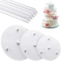 Multi-layer Cake Stand Suspended Gasket Cake Tier Support Cake Dowel Rods Set Cake Stands Support Straw Frame DIY Cake Decor.