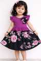 Elegant Princess Sleeveless Dress with Polka Dot Print for Girls 1-12 Years. 