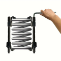 Shock Absorber Spring Compressor Tool Set, Claw Hook for Car Repair and Roll Removal, Manual, Special. 