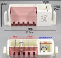 1 pc adhesive Wall and Table Pen Holder and Tooth Brush Dispenser. 