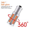 2pcs PY21W P21 5W 1156 Ba15s 1157 Bay15d 33 SMD Led Car Flash Brake Bulbs Lights Reverse Parking Lamps. 