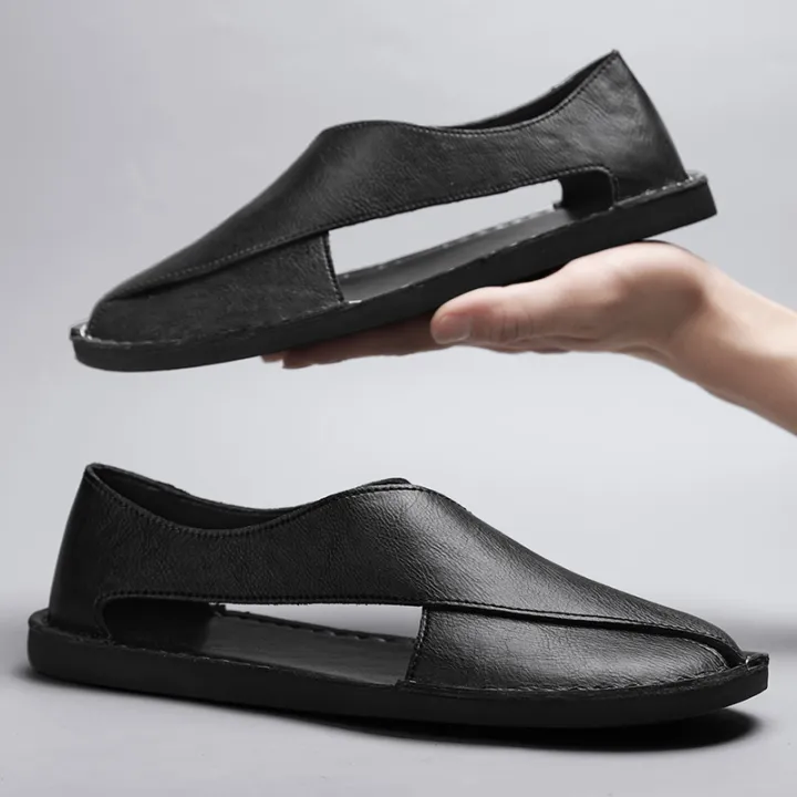 Genuine%20Leather%20Men's%20Sandals%20Beach%20Shoes%20Slippers%20High%20Quality%20Non-slip%20Men%20Casual%20Breathable%20Summer%20Footwear%20Mens%20Outdoor%20Shoe%20-%20Image%204