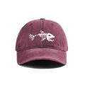 Fishbone Baseball Cap Summer Distressed Dad Hats Men Outdoor Fishing Skeleton Fish Bone Caps MZ-496. 