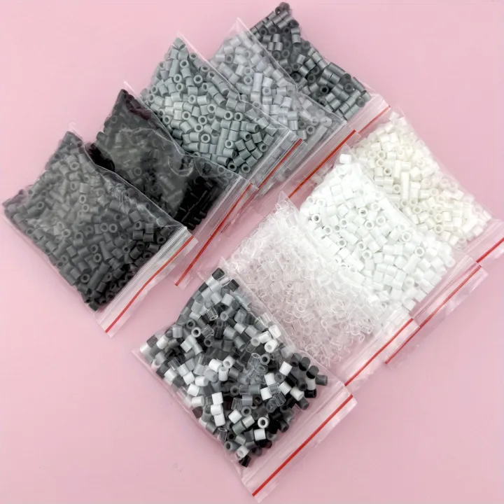 5mm%201000PCS%20Black,%20White,%20Gray,%20Transparent%20Color,%20Complementary%20Color%20Set,%20Hama%20Bead%20Iron%20Fuse%20Bead%20DIY%20Puzzle%20Pixel%20Art%20%20-%20Image%203