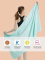 Microfiber Quick Dry Gym Towel Silver ION OdorFree Absorbent Fiber Fast Drying Workout Gear for Body Sweat Working Out (M1).