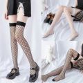Fashion Street Casual Solid Breathable Mesh Nets Hosiery Girls Lolita Over Knee Stockings Ladies Hollow Out Fishnet Stockings. 