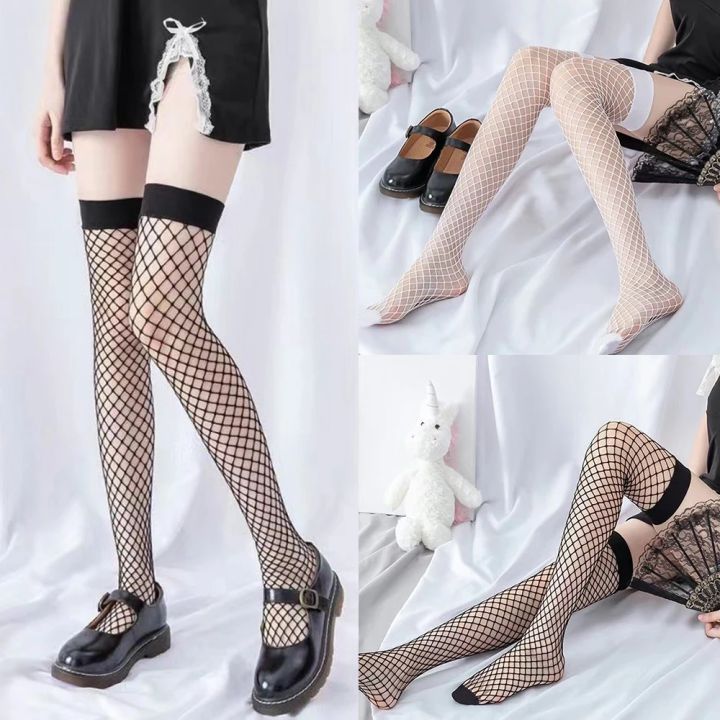 Fashion%20Street%20Casual%20Solid%20Breathable%20Mesh%20Nets%20Hosiery%20Girls%20Lolita%20Over%20Knee%20Stockings%20Ladies%20Hollow%20Out%20Fishnet%20Stockings%20-%20Image%203