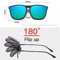Fashionable Polarized Myopia Glasses Clip Driver's Goggles Night Vision Glasses Outdoor Sunshade And UV Resistant Sunglasses.