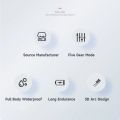 Electric Toothbrush for Adult Five Gear Mode IPX7 Waterproof 3D Arc Design Rechargeable Oral Health Dupont Bristles.