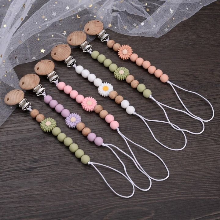 Baby%20Beech%20Wood%20Pacifier%20Silicone%20Flower%20Beaded%20Nipple%20Clips%20For%20Soother%20Pacifier%20Holder%20Chain%20Nursing%20Toy%20Shower%20Gift%20-%20Image%202